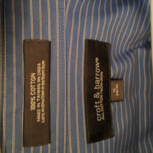 Blue long sleeve dress shirt - Picture 3 of 4